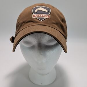 Simms Fishing Shield Logo Patch Adjustable Strap Hat - Brown